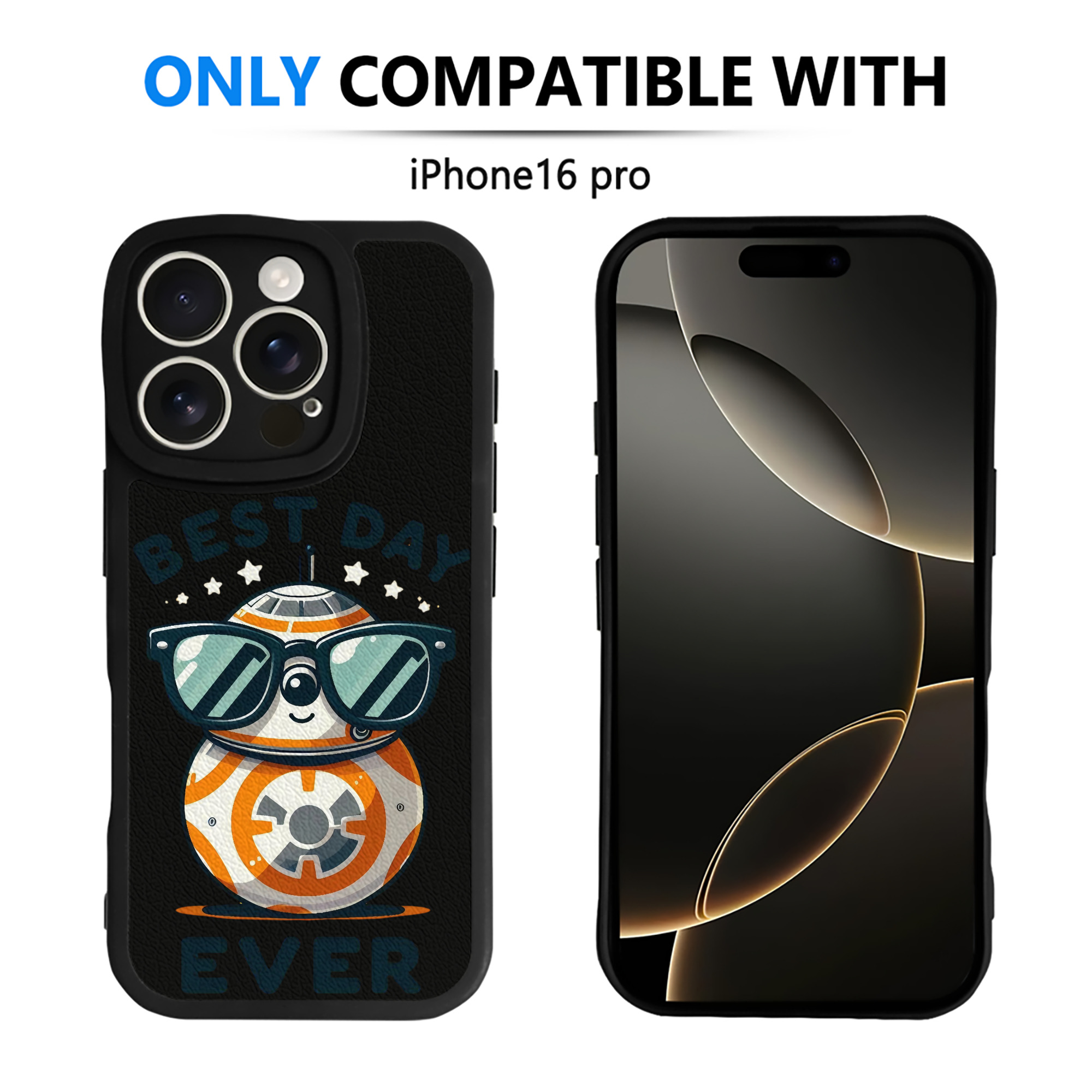 （画像用） スター・ウォーズ Star Wars 【iPhone 16シリーズ対応】シリコンスマホケース（レザー調） 材質：シリコン